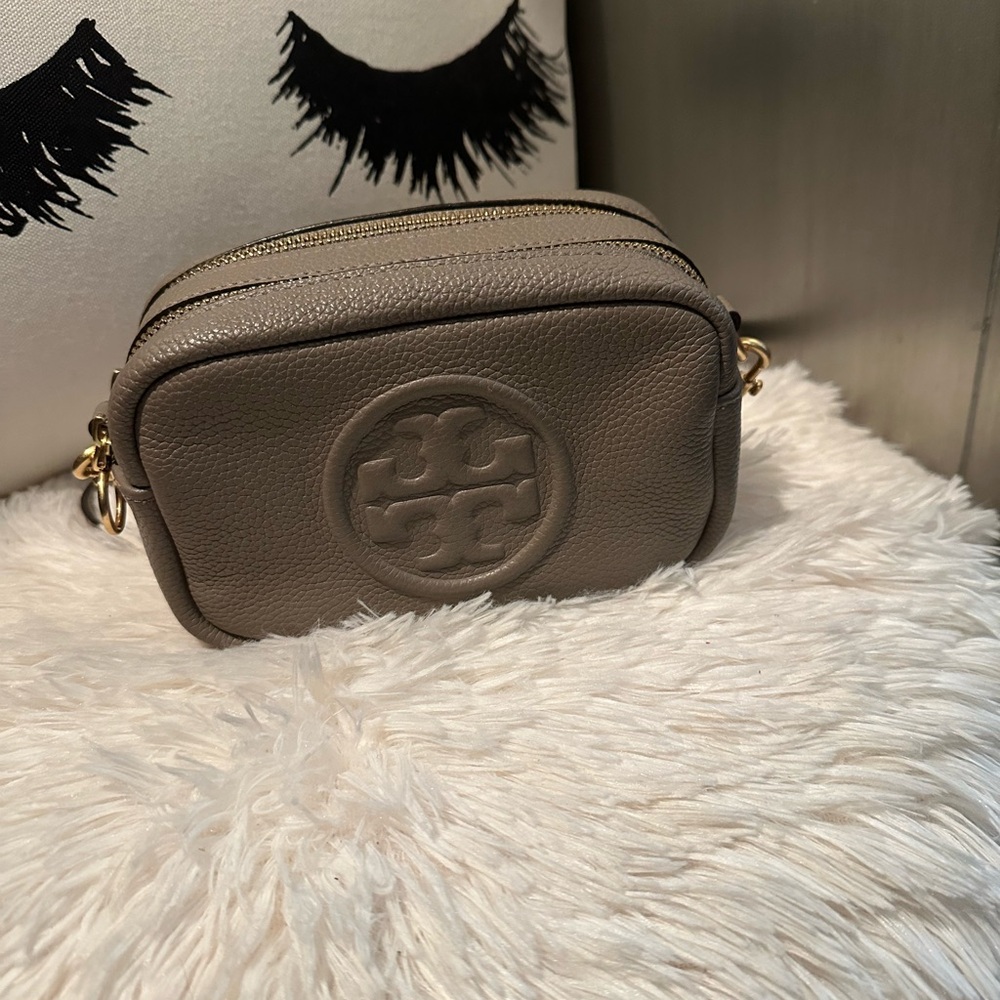 Tory Burch Brown Leather Crossbody Bag